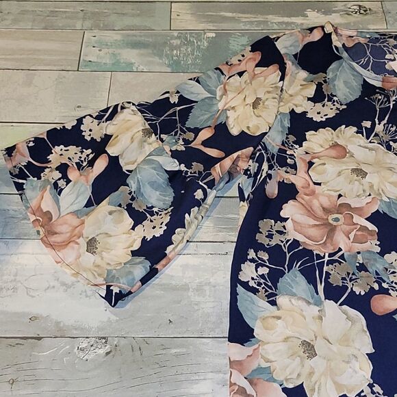 Pomeroy Floral Print Shirt/Top/Blouse sz 1X - Picture 2 of 4